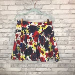 Pins and needles multicolor floral miniskirt sz 10